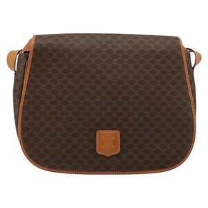 Celine Macadam Shoulder Bag Brown